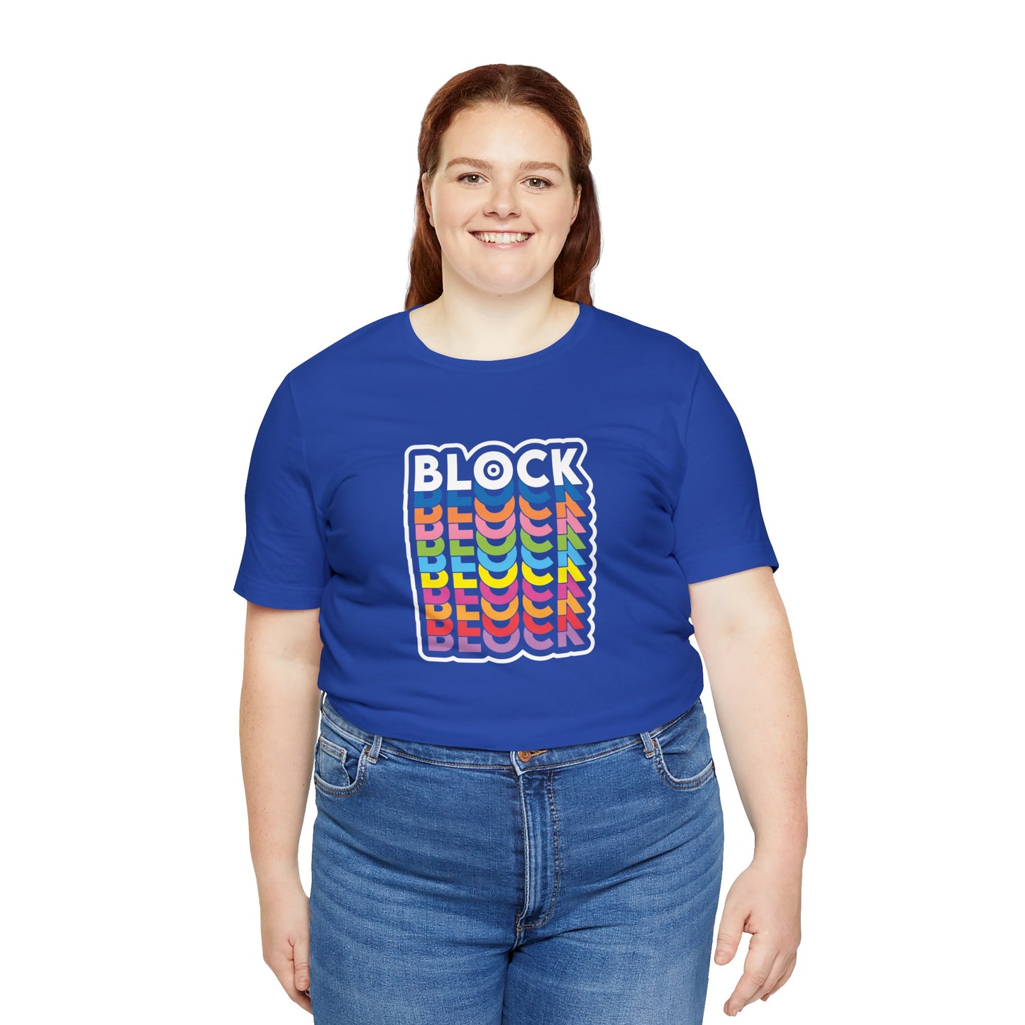 Block! Block! Block! Jersey Short Sleeve Tee